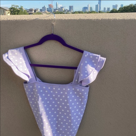 Ronny Kobo Purple Polka Dot Top NWOT - Picture 5 of 6